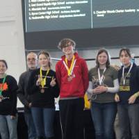 Medal winners at Awards Ceremony